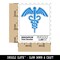 Caduceus Health Medical Symbol Waterproof Vinyl Phone Tablet Laptop Water Bottle Sticker Set - 5 Pack